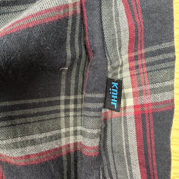 KUHL Men's Flannel Cotton Wool Plaid Button Down Shirt, Size Medium - Picture 10 of 12